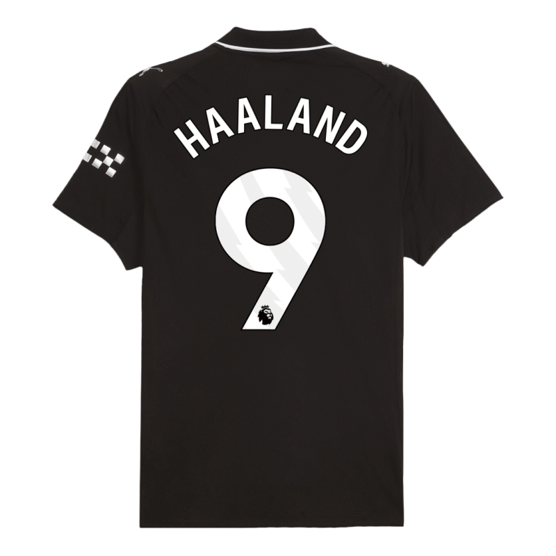 HAALAND #9 Manchester City Away Authentic Soccer Jersey 2025/26