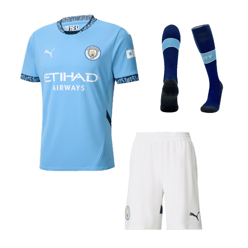 Manchester City Home Jerseys Full Kit 2024/25