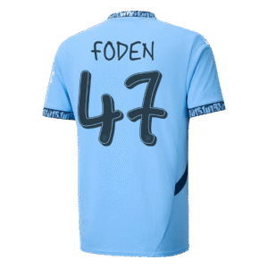 FODEN #47 Manchester City Home Soccer Jersey 2024/25 - UCL