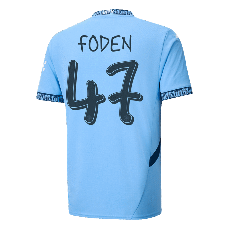 FODEN #47 Manchester City Home Soccer Jersey 2024/25 - UCL