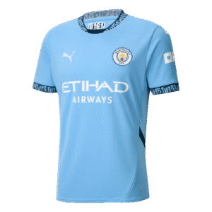 DE BRUYNE #17 Manchester City Home Soccer Jersey 2024/25 - UCL