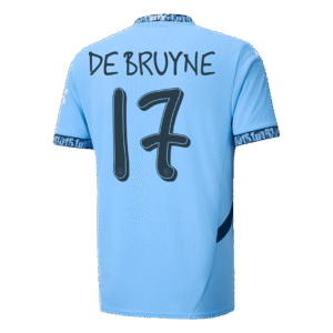 DE BRUYNE #17 Manchester City Home Soccer Jersey 2024/25 - UCL
