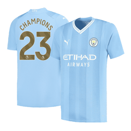 CHAMPIONS #23 Manchester City Home Jersey 2023/24