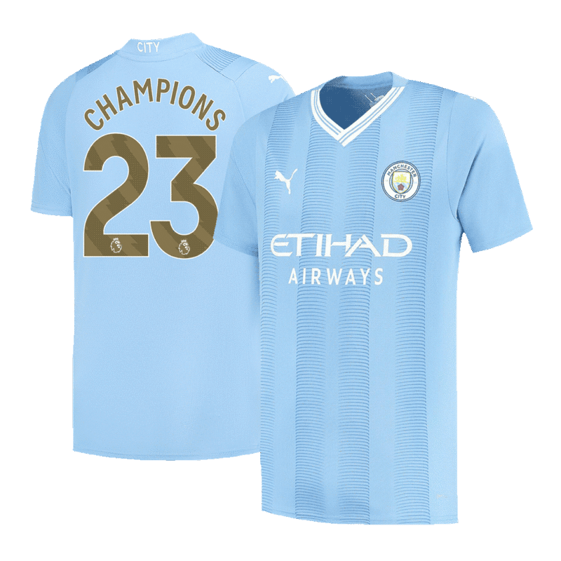 CHAMPIONS #23 Manchester City Home Jersey 2023/24