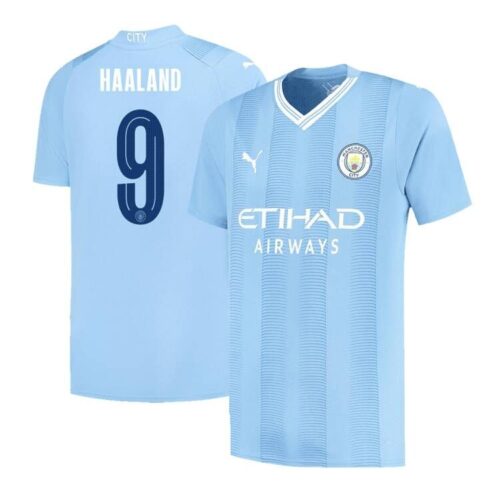 HAALAND #9 Manchester City Home Jersey 2023/24 - UCL