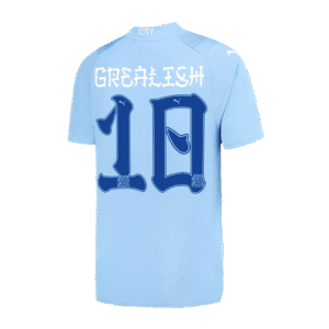 GREALISH #10 Manchester City Japanese Tour Printing Home Jersey 2023/24
