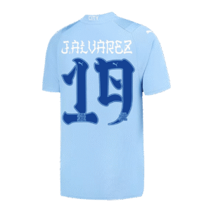 J.ALVAREZ #19 Manchester City Japanese Tour Printing Home Jersey 2023/24