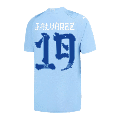 J.ALVAREZ #19 Manchester City Japanese Tour Printing Home Jersey 2023/24