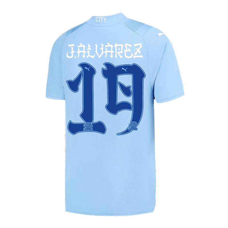 J.ALVAREZ #19 Manchester City Japanese Tour Printing Home Jersey 2023/24