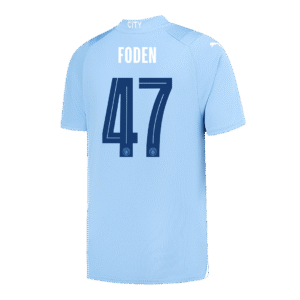 FODEN #47 Manchester City Home Soccer Jersey 2023/24 - UCL