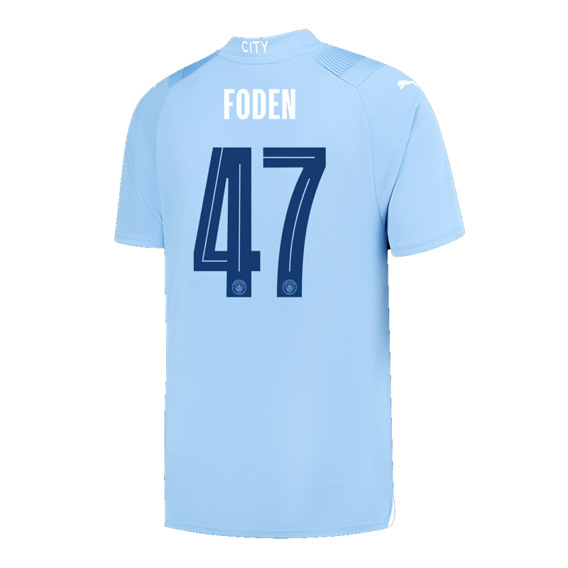 FODEN #47 Manchester City Home Soccer Jersey 2023/24 - UCL