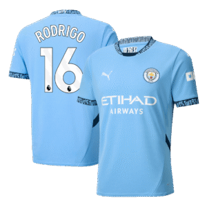 RODRIGO #16 Manchester City Home Soccer Jersey 2024/25