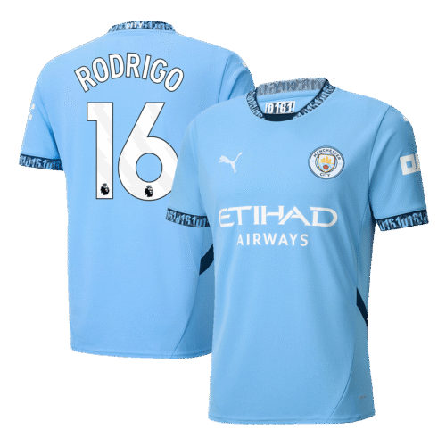 RODRIGO #16 Manchester City Home Soccer Jersey 2024/25