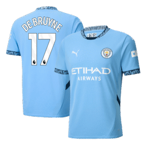 DE BRUYNE #17 Manchester City Home Soccer Jersey 2024/25