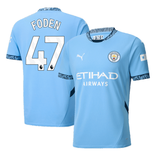 FODEN #47 Manchester City Home Soccer Jersey 2024/25
