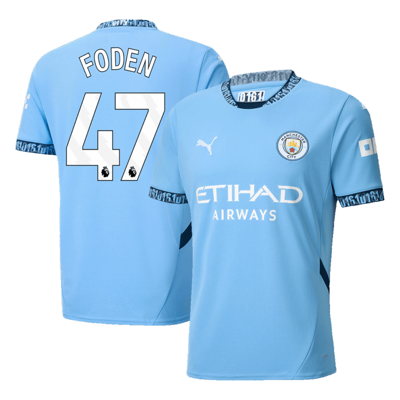 FODEN #47 Manchester City Home Soccer Jersey 2024/25