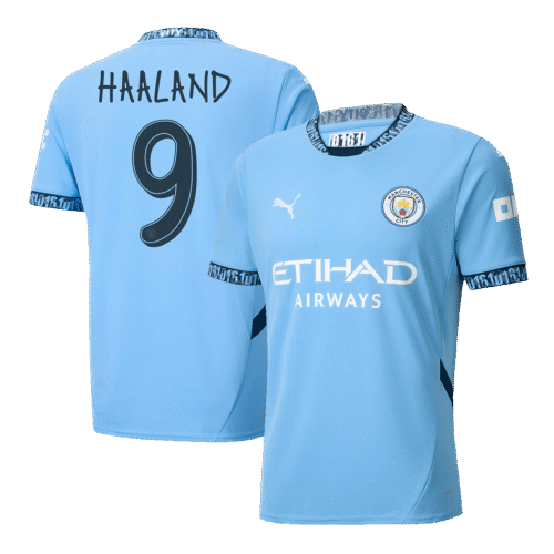 HAALAND #9 Manchester City Home Soccer Jersey 2024/25 - UCL