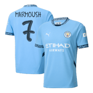 MARMOUSH #7 Manchester City Home Soccer Jersey 2024/25 - UCL