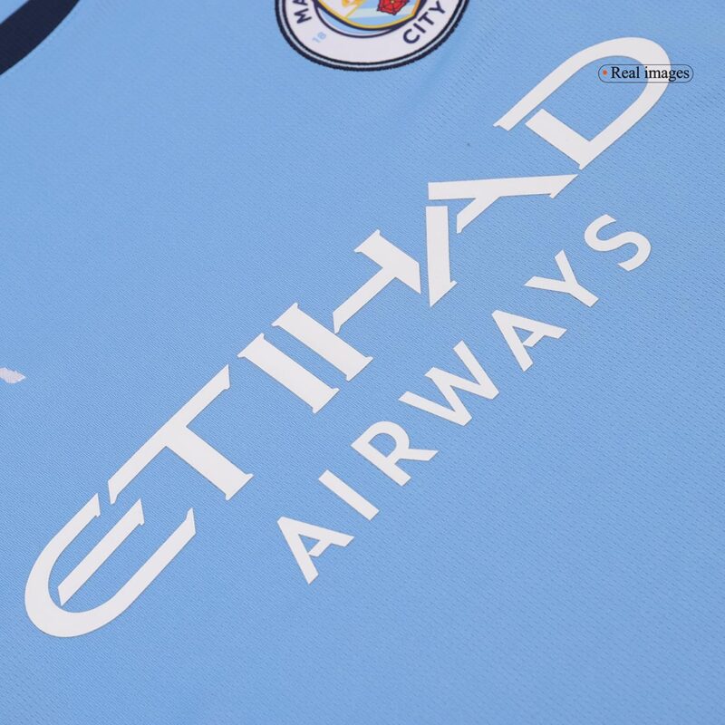 MARMOUSH #7 Manchester City Home Soccer Jersey 2024/25 - UCL