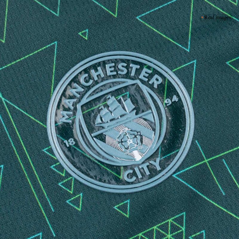 Kid's Manchester City Fourth Soccer Jersey Kit(Jersey+Shorts) 25/26 Green