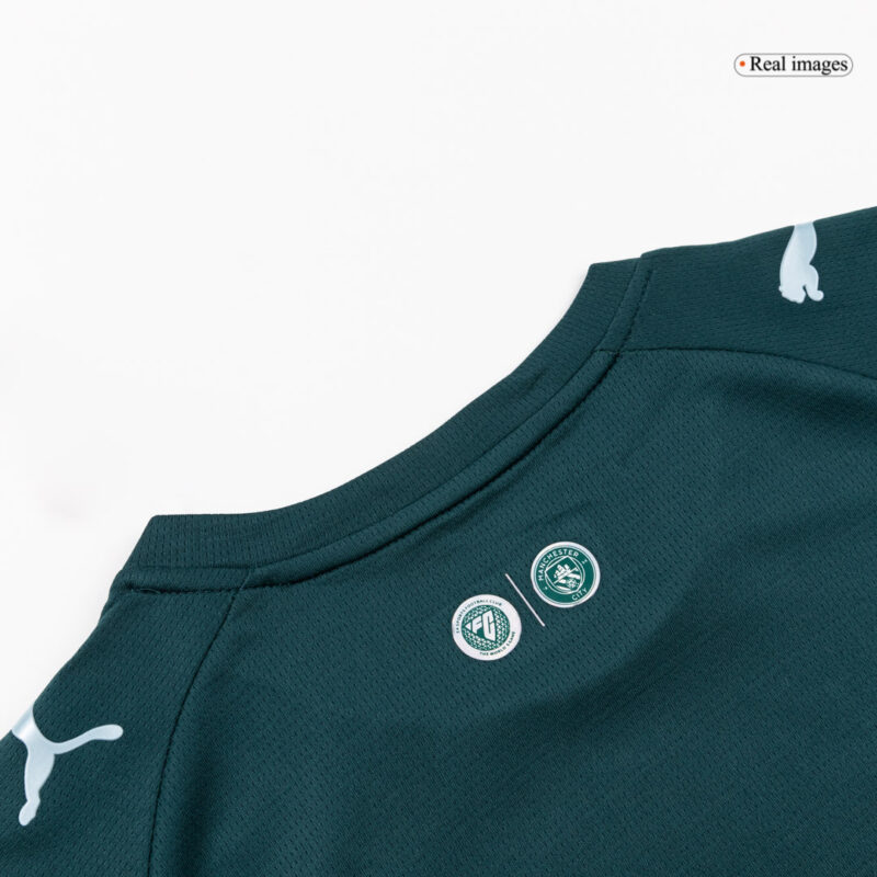 Kid's Manchester City Fourth Soccer Jersey Kit(Jersey+Shorts) 25/26 Green