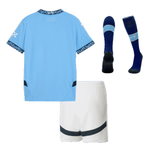 Manchester City Home Kids Soccer Jerseys Full Kit 2024/25