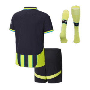 Manchester City Away Kids Soccer Jerseys Full Kit 2024/25