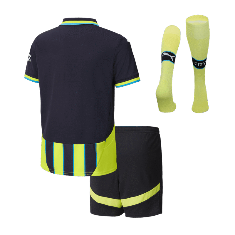 Manchester City Away Kids Soccer Jerseys Full Kit 2024/25