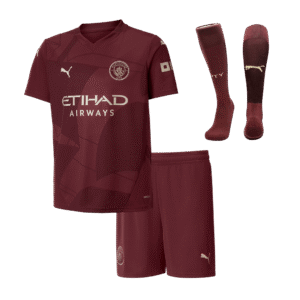 Manchester City Third Away Kids Soccer Jerseys Full Kit 2024/25