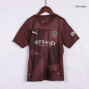 Manchester City Third Away Kids Soccer Jerseys Full Kit 2024/25