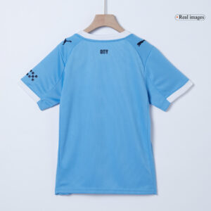 Manchester City Home Kids Soccer Jerseys Kit 2025/26