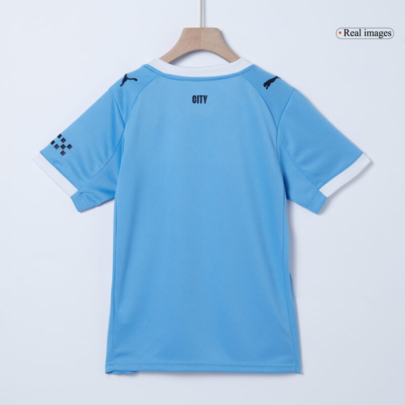 Manchester City Home Kids Soccer Jerseys Kit 2025/26