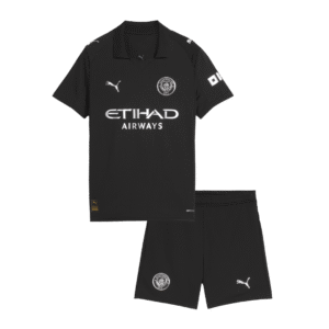 Manchester City Away Kids Soccer Jerseys Kit 2025/26
