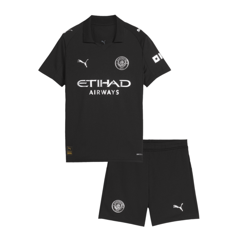 Manchester City Away Kids Soccer Jerseys Kit 2025/26