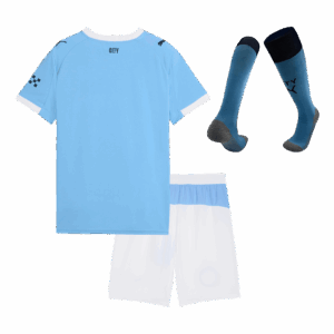 Manchester City Home Kids Soccer Jerseys Full Kit 2025/26