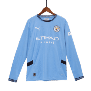 Manchester City Home Long Sleeve Soccer Jersey 2024/25