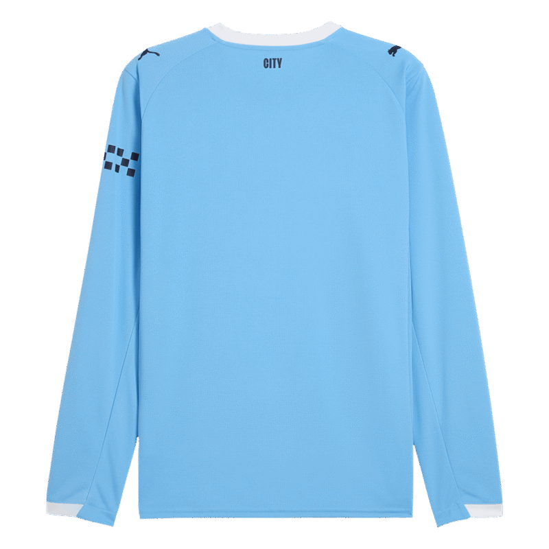 Manchester City Home Long Sleeve Soccer Jersey 2025/26