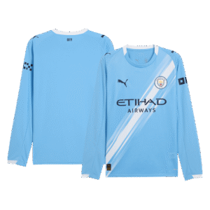 Manchester City Home Long Sleeve Soccer Jersey 2025/26