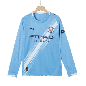 Manchester City Home Long Sleeve Soccer Jersey 2025/26