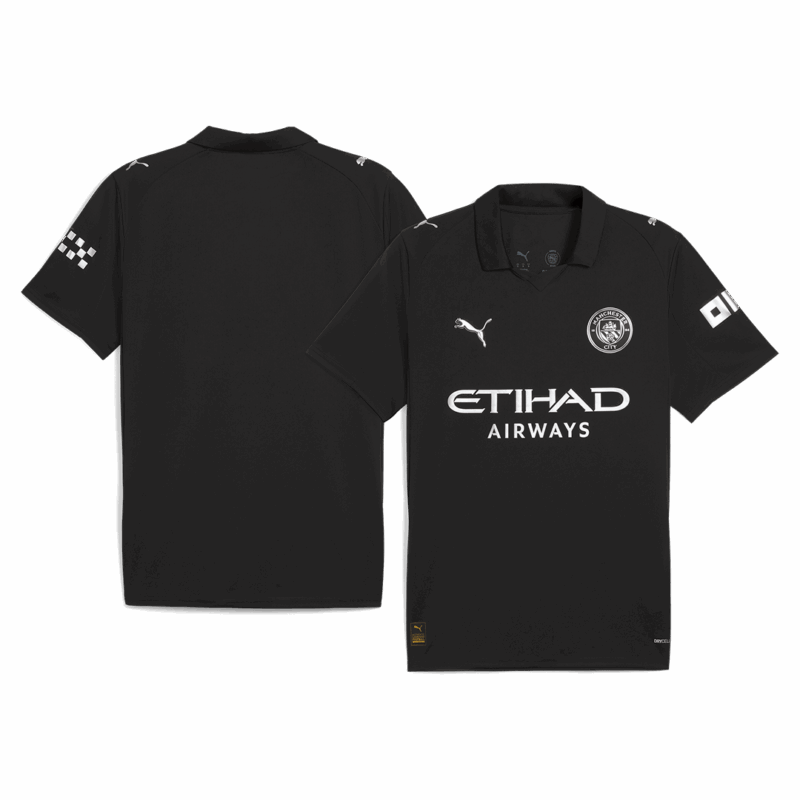 Manchester City Away Soccer Jersey 2025/26 Black