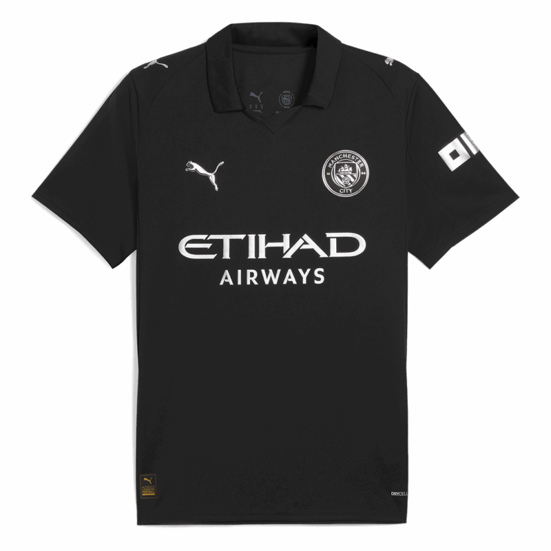 HAALAND #9 Manchester City Away Soccer Jersey 2025/26 Black