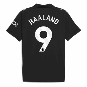 HAALAND #9 Manchester City Away Soccer Jersey 2025/26 Black