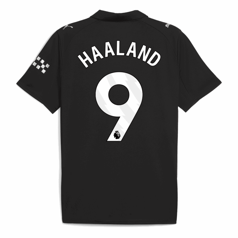 HAALAND #9 Manchester City Away Soccer Jersey 2025/26 Black