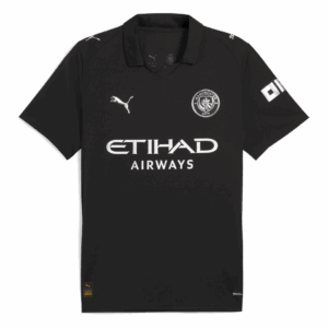 RODRIGO #16 Manchester City Away Soccer Jersey 2025/26 Black