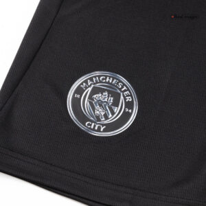 Manchester City Away Soccer Jersey Kit(Jersey+Shorts) 2025/26 Black