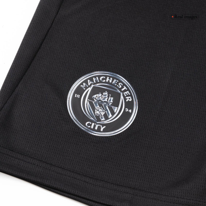 Manchester City Away Soccer Jersey Kit(Jersey+Shorts) 2025/26 Black