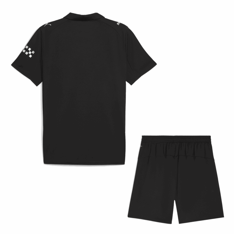 Manchester City Away Soccer Jersey Kit(Jersey+Shorts) 2025/26 Black