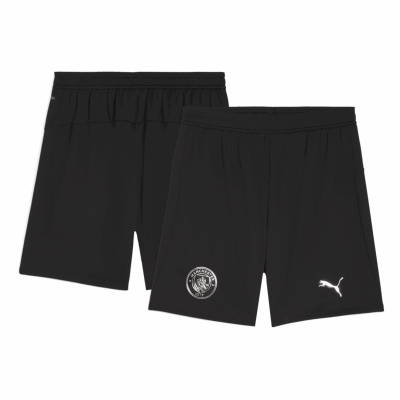 Manchester City Away Soccer Jersey Kit(Jersey+Shorts) 2025/26 Black