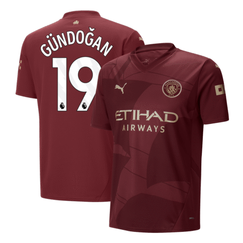 GÜNDOĞAN #19 Manchester City Third Away Soccer Jersey 2024/25