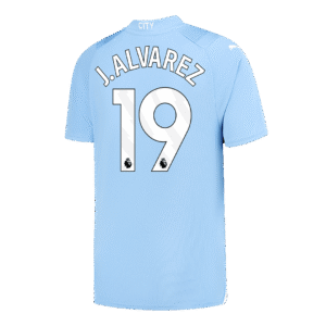 J.ALVAREZ #19 Manchester City Home Soccer Jersey 2023/24